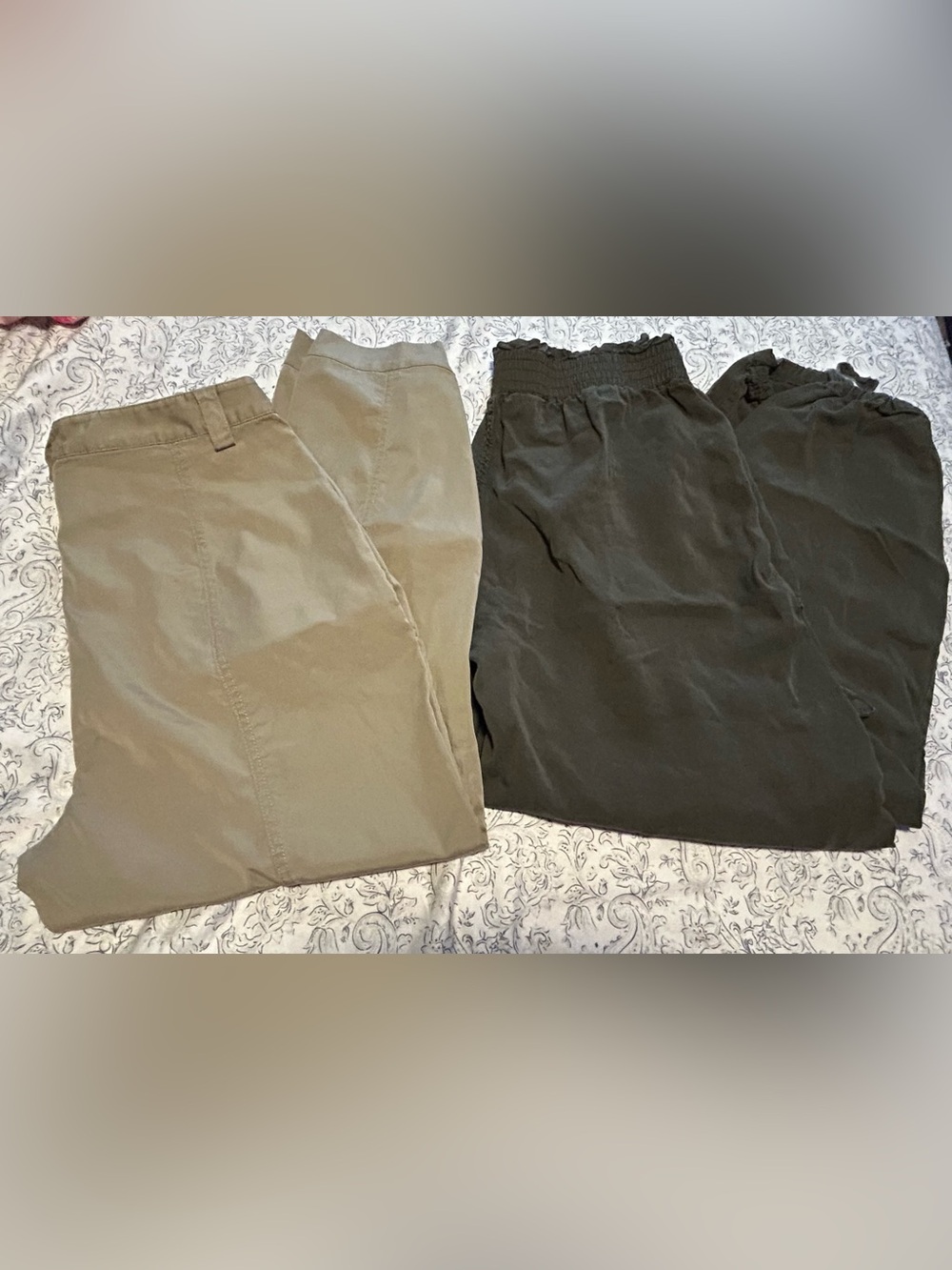 Wild Fable & Time and Tru Utility Cargo Pants Bundle Size Medium 8-10 Green